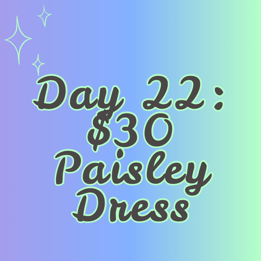 $30 Paisley Dress